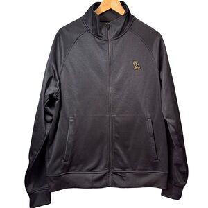 OVO October’s Very Own Black Pique Track Jacket Gold Owl Accent Large